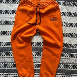 Small Von Dutch Orange Sweatpants Comfortable Jogger Type